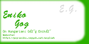 eniko gog business card